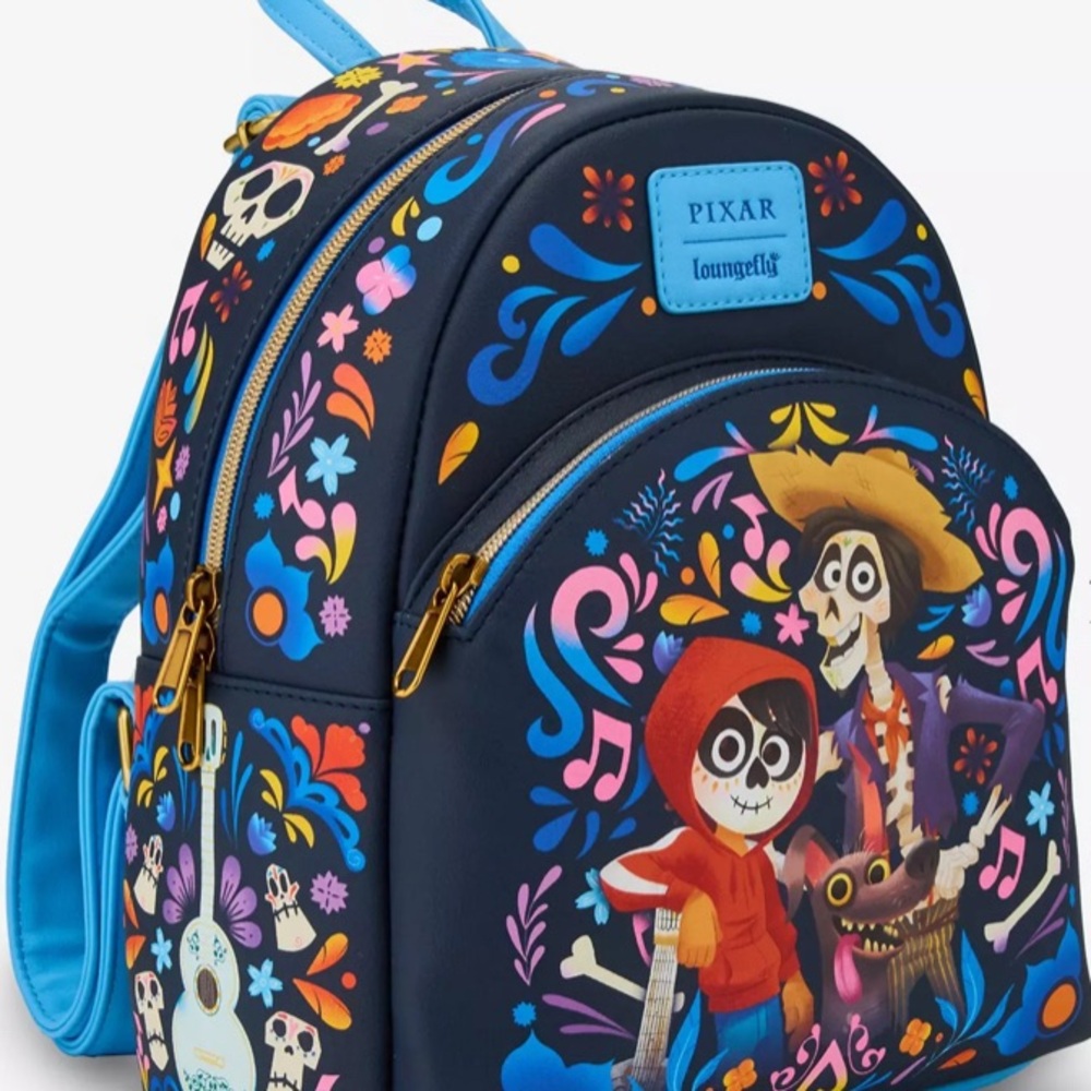 Loungefly Disney Pixar Coco Trio Art Mini
Backpack Miguel/Hector/Dante NWT - Picture 2 of 5